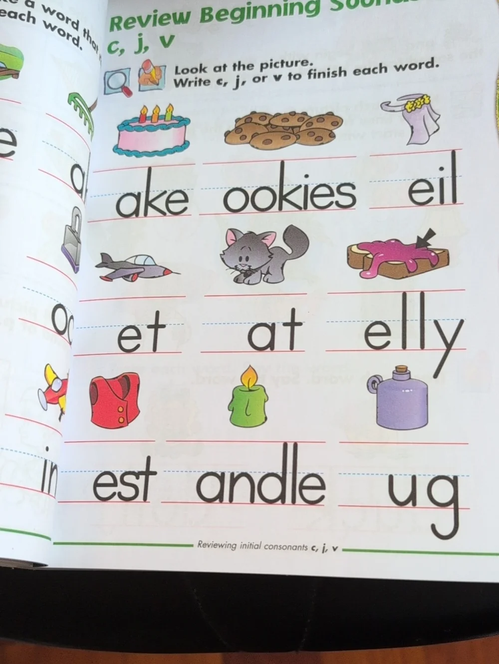 Learn Every Day Phonics Activity Book for Kids - Colorful Pink & Purple